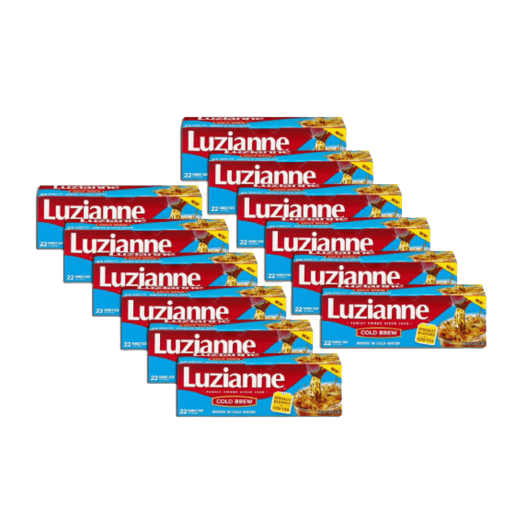 Luzianne Cold Brew Tea 22 cnt Family Pack of 12