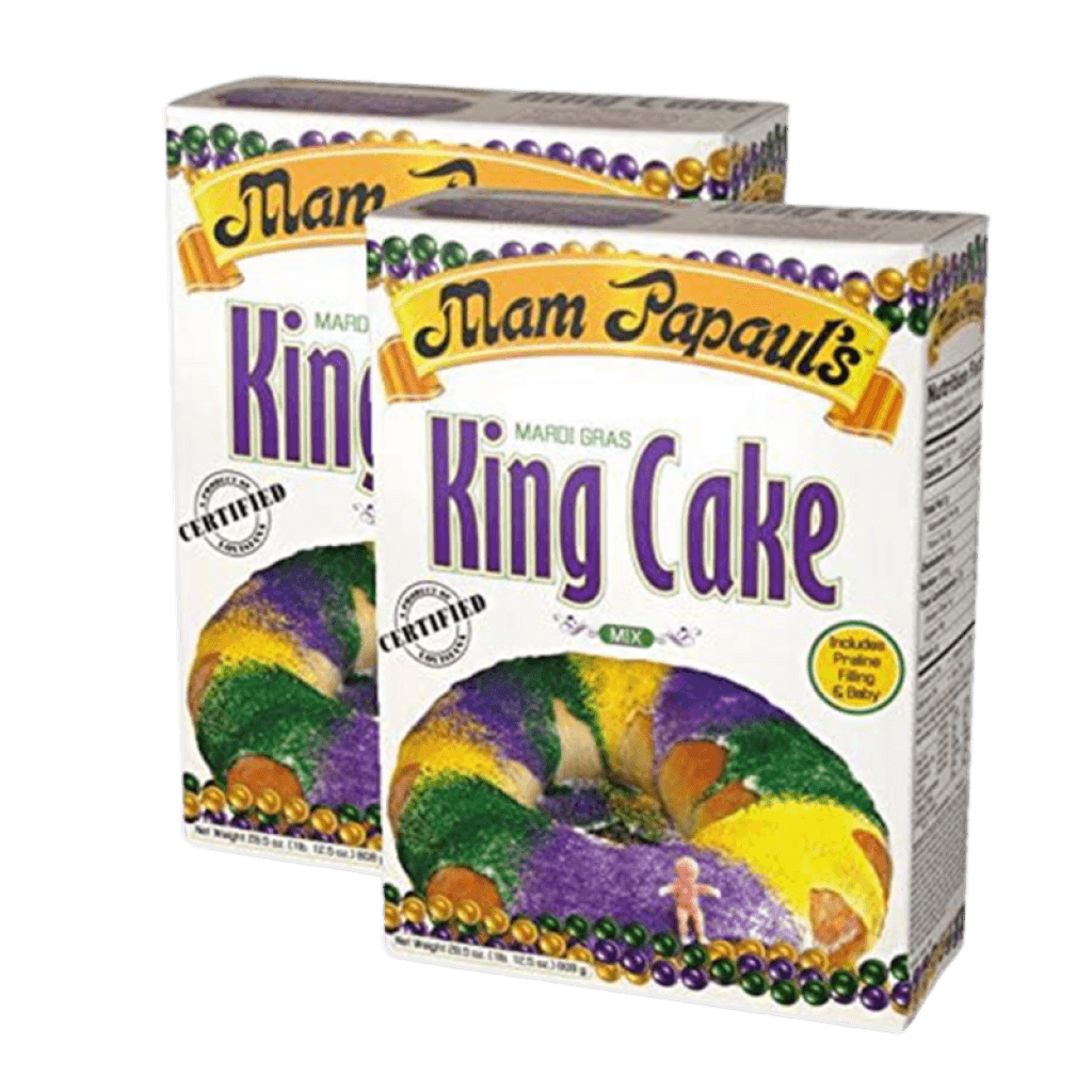 Mam Papaul's Mardi Gras King Cake Mix 1 lb 12.5 oz - 2 Pack
