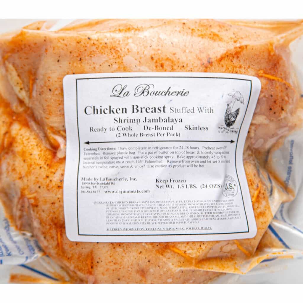 La Boucherie Stuffed Chicken Breast with Shrimp Jambalaya