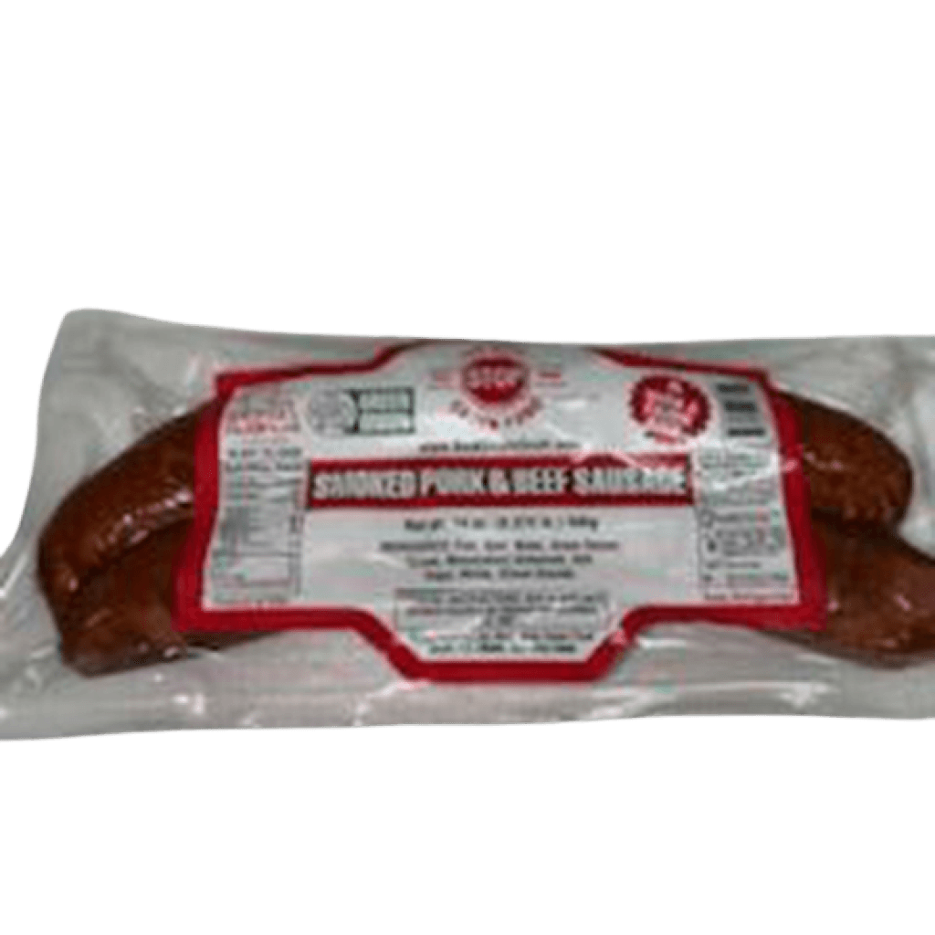 Best Stop Smoked Pork & Beef Sausage 14 oz