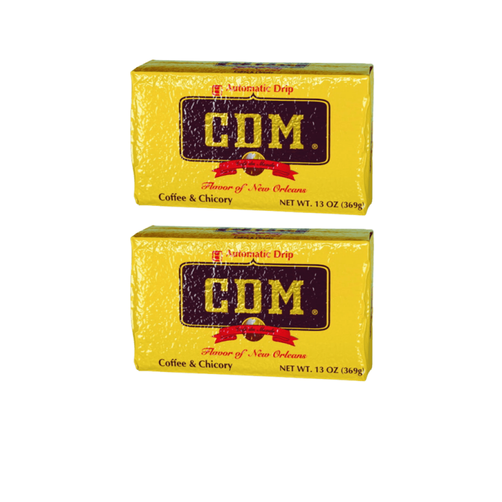 CDM Dark Roast Coffee & Chicory (Auto Drip) 13 oz Brick Pack of 2