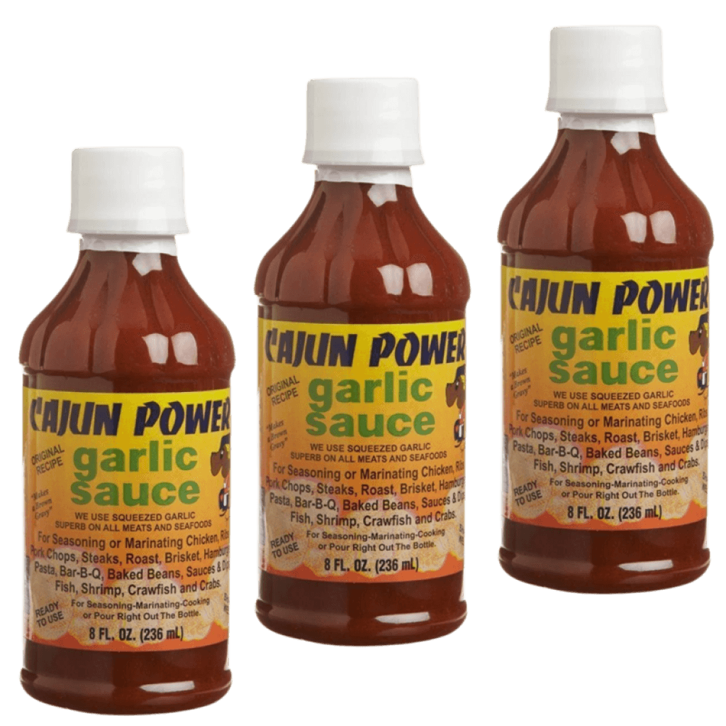 Cajun Power Garlic Sauce 8 oz Pack of 3