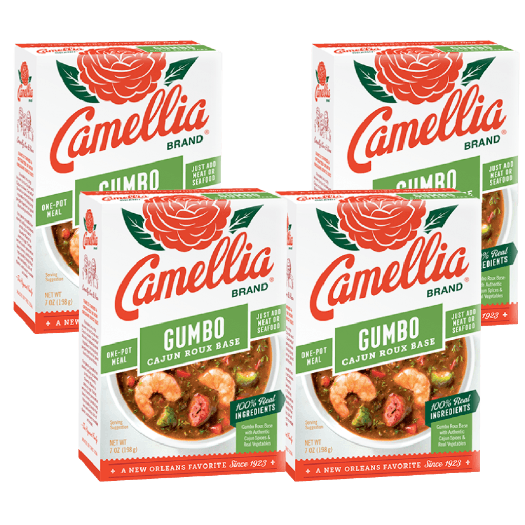 Camellia Gumbo Cajun Roux Base 4 Pack