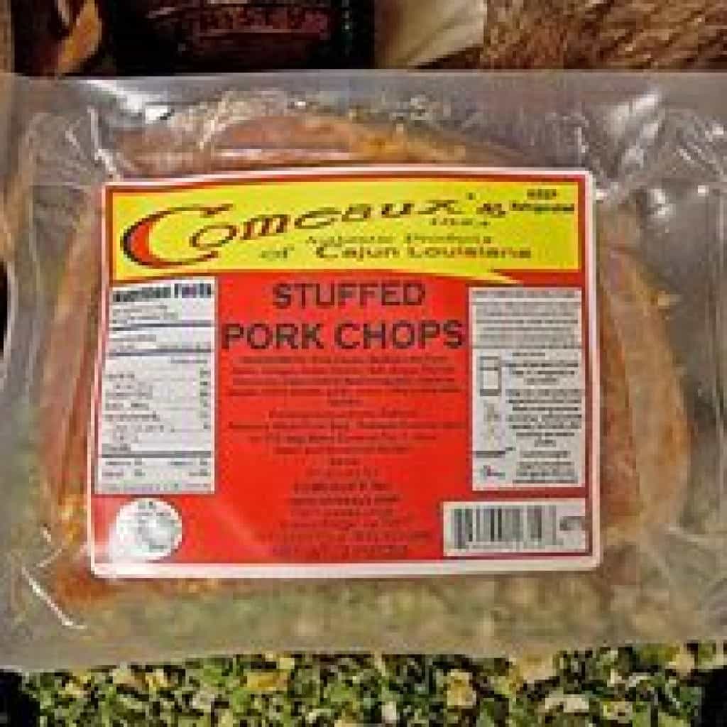 Comeaux's Stuffed Pork Chops w/ Pork Sausage