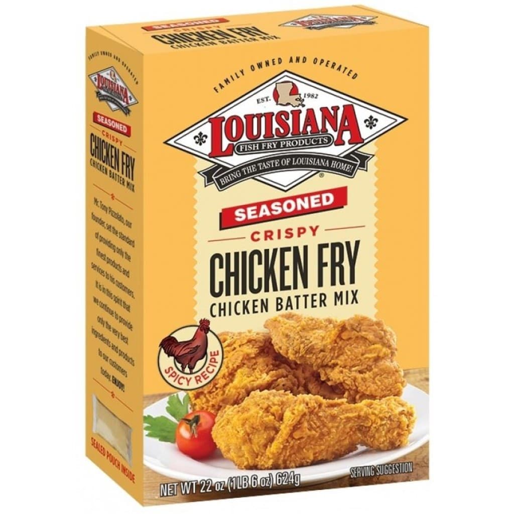 Louisiana Fish Fry Seasoned Crispy Chicken Fry 22 oz Box