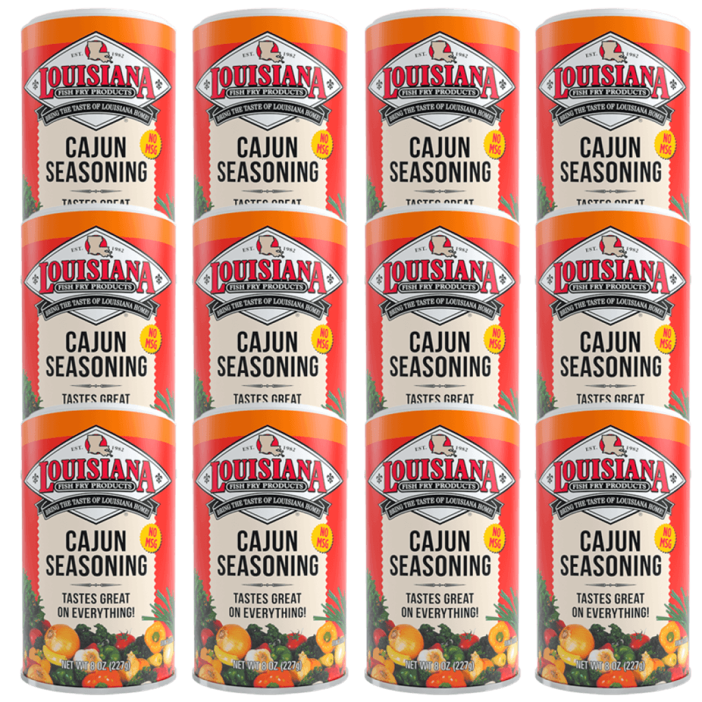 Louisiana Fish Fry Cajun Seasoning 8 oz - Pack of 12