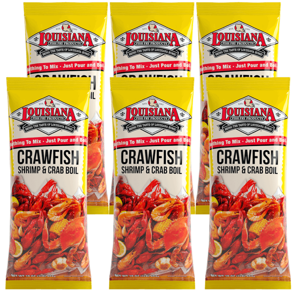 Louisiana Fish Fry Crawfish Crab & Shrimp Boil 16 oz - Pack of 6
