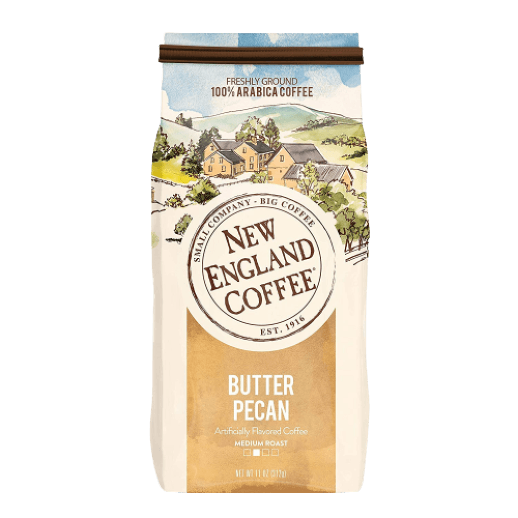 New England Coffee Butter Pecan Ground 11 oz catalog