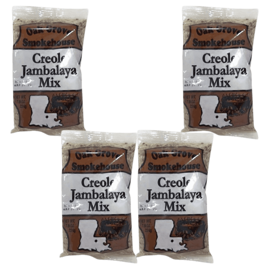 Oak Grove Smokehouse Creole Jambalaya Mix 7.9 oz Pack of 4