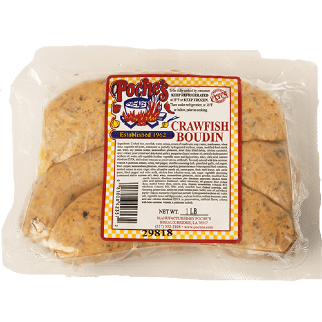 Poche's Crawfish Boudin 16 oz Pack of 5