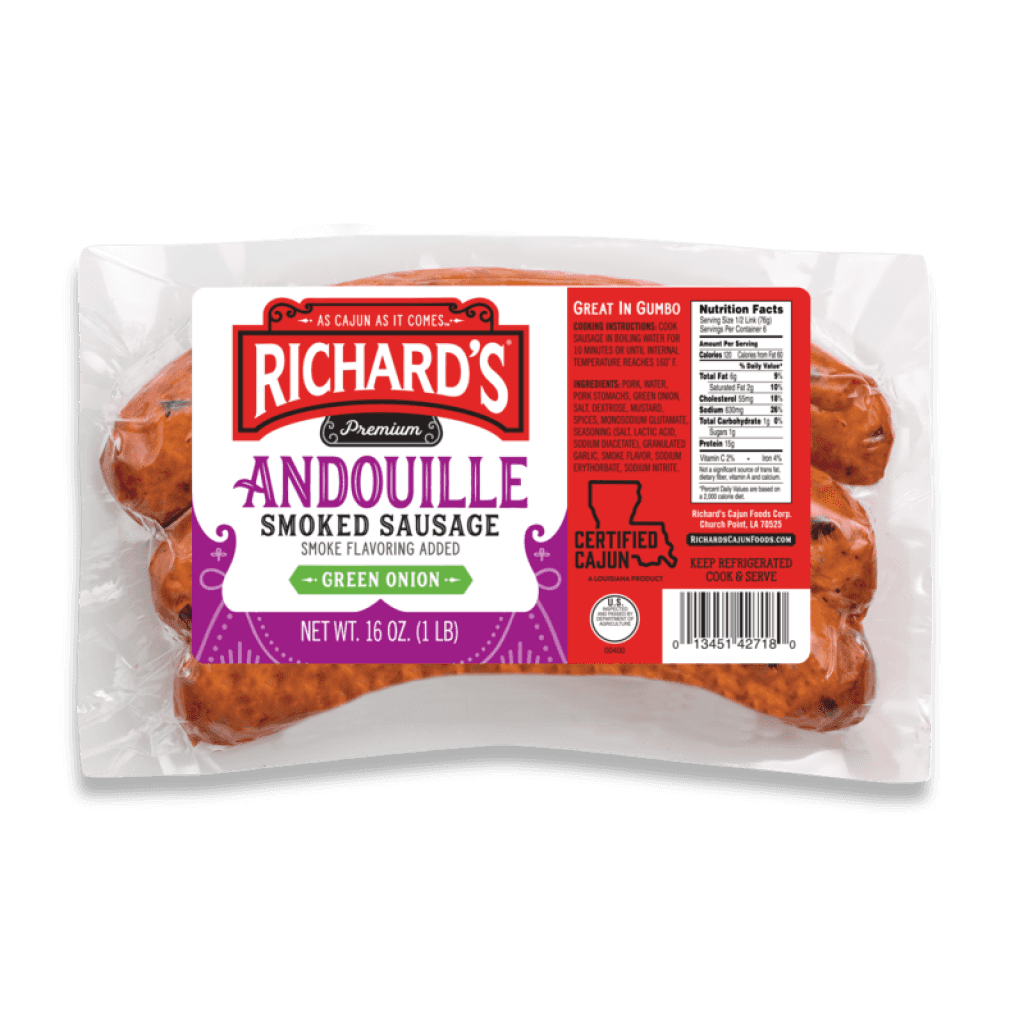Richard's Andouille w/ Green Onion Sausage