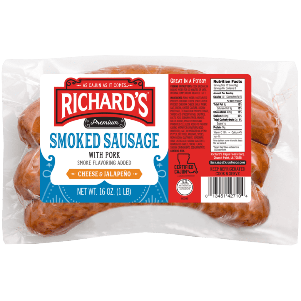 Richard's Jalapeno Cheese Pork Sausage