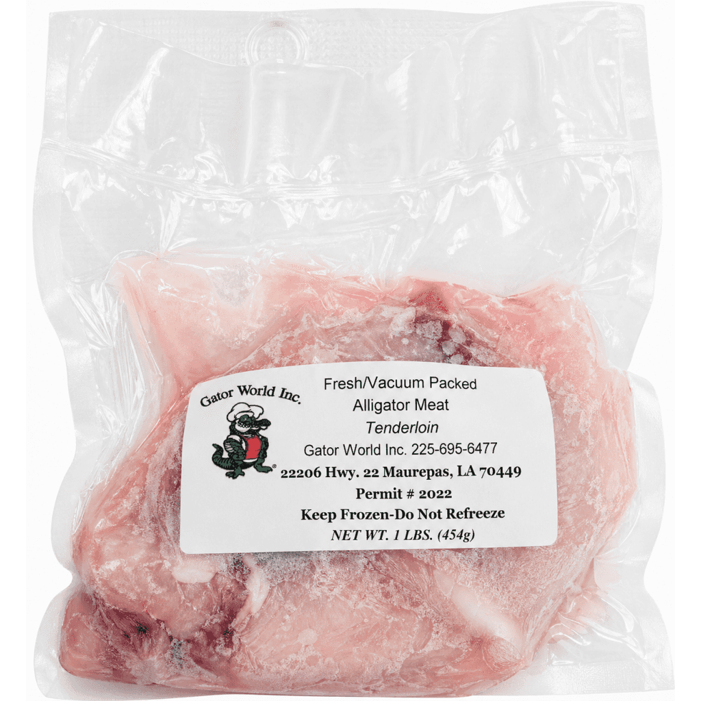 Gator World Alligator Tenderloin 1 lb – Louisiana Gator Meat