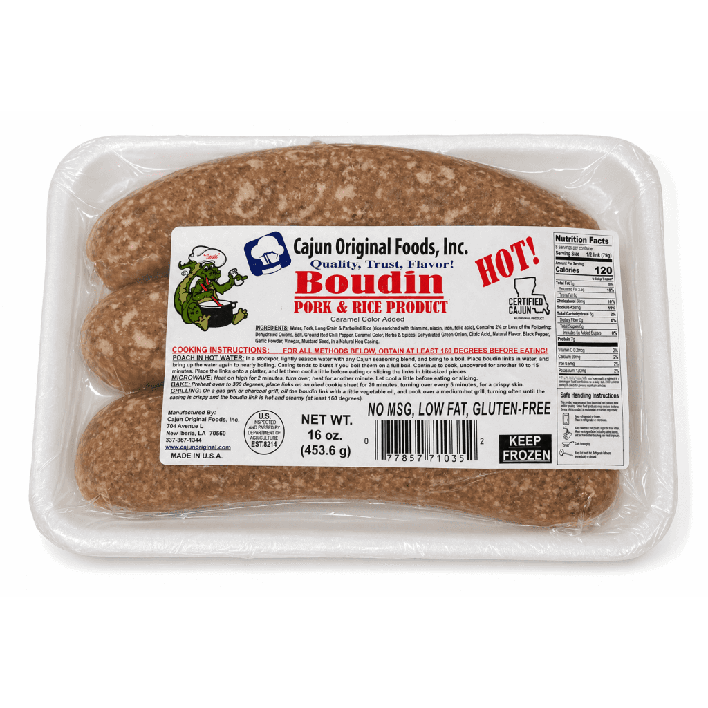Cajun Original Pork Boudin Hot