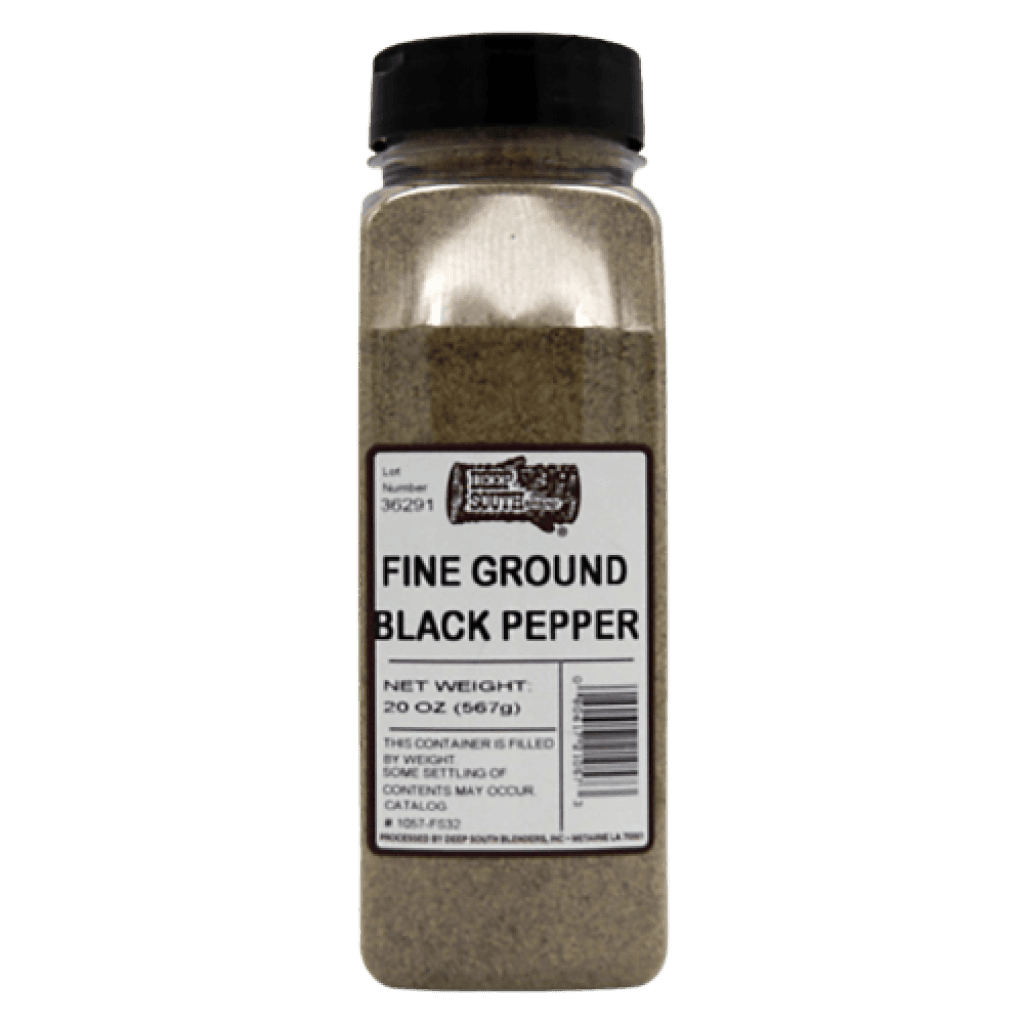 Deep South Fine Ground Black Pepper 20 oz